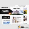 zamans personal painting portfolio elementor pro template kit