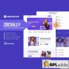 zocially social media marketing analythic elementor template kit